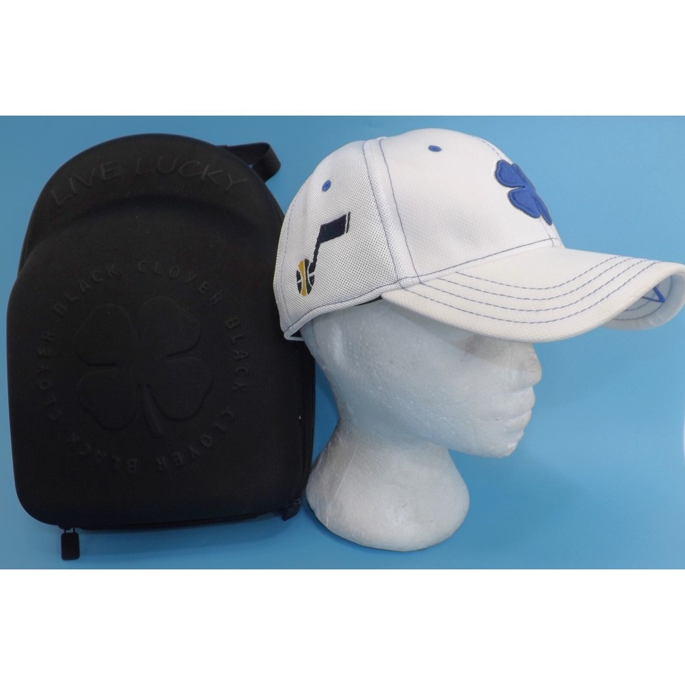 Live Lucky Black Clover Utah Jazz Hat & Lucky Hat - Sunglass carry Case